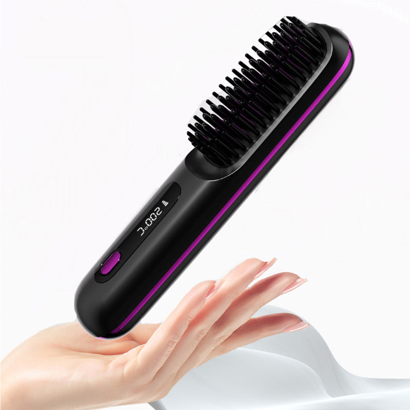 🔥🔥Wireless Ceramic Heating Hair Straightening Comb