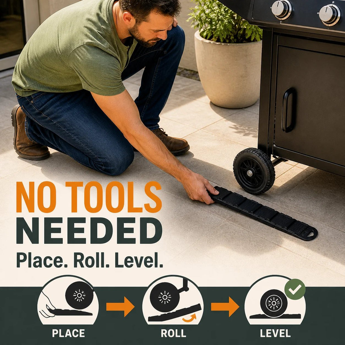 🎉Stop the Wobble—Level Any Grill in Seconds, Tool-Free