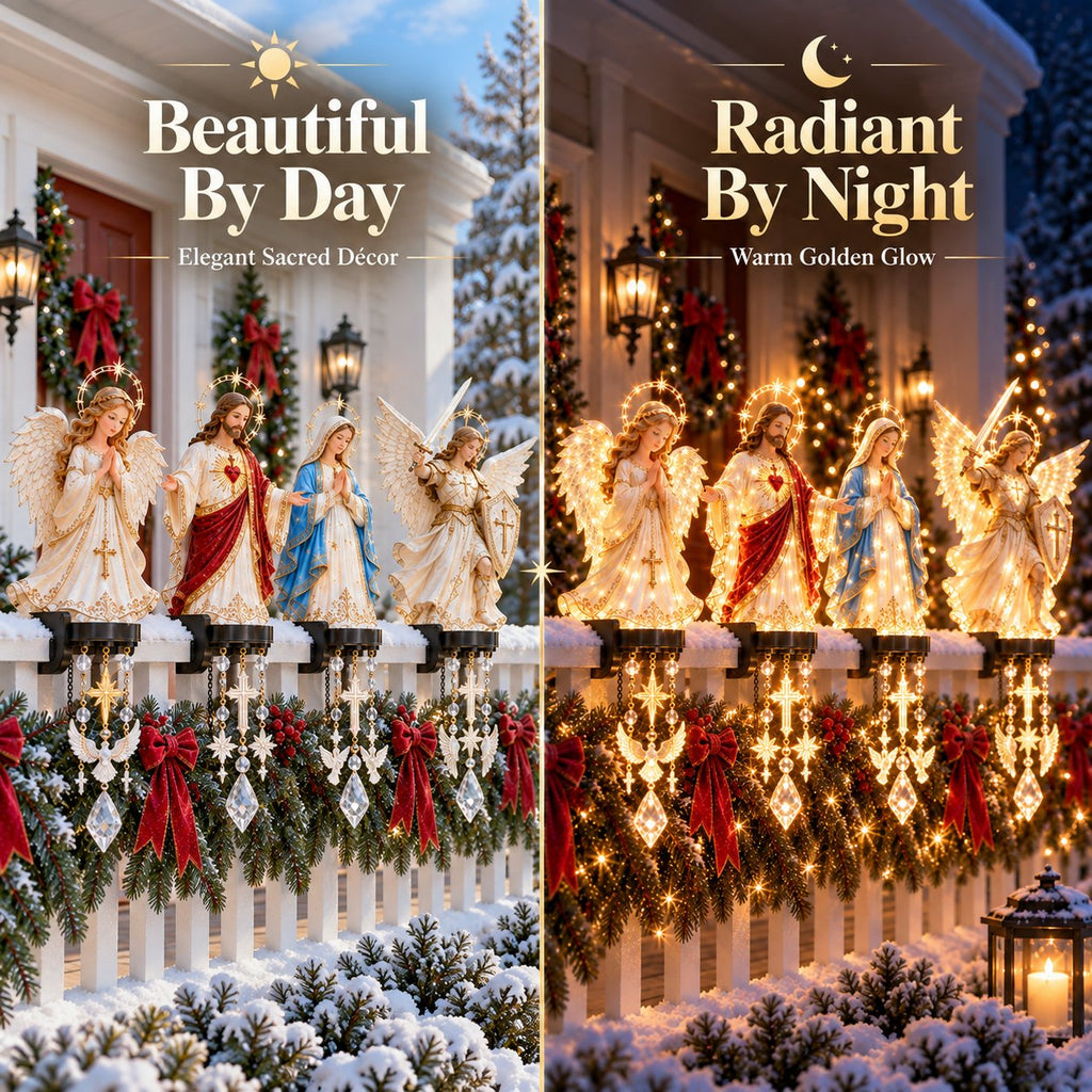 🎁🔥✨ Sacred Christmas Railing Lights