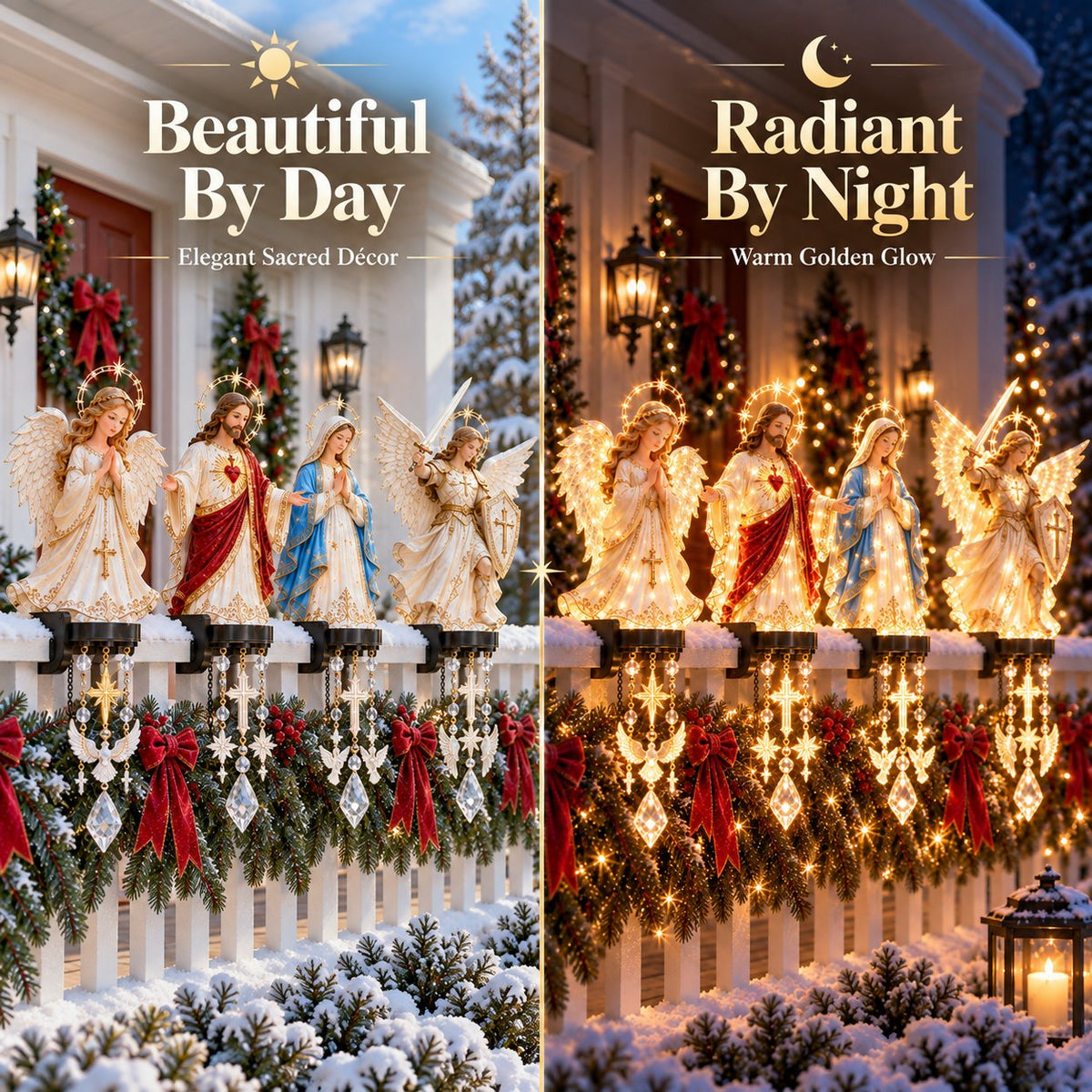 🎁🔥✨ Sacred Christmas Railing Lights