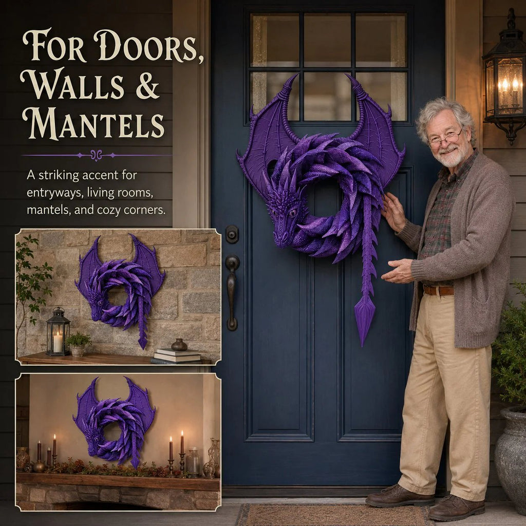 Handmade Dragon Wreath
