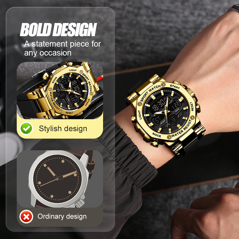 ⏰Waterproof and luminous multifunction watch for men