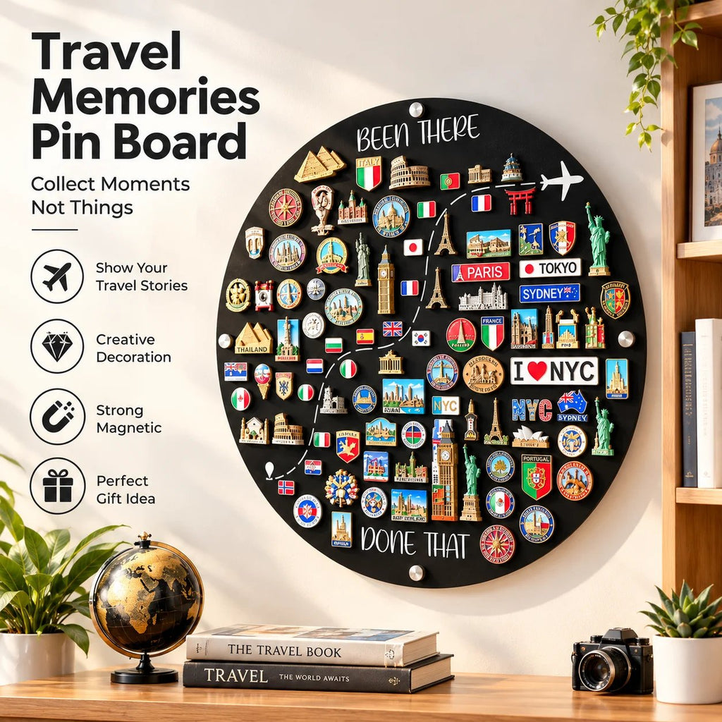 🌎✨Travel Magnet Board - 💕Every Magnet Has a Story. Every Journey Deserves a Place