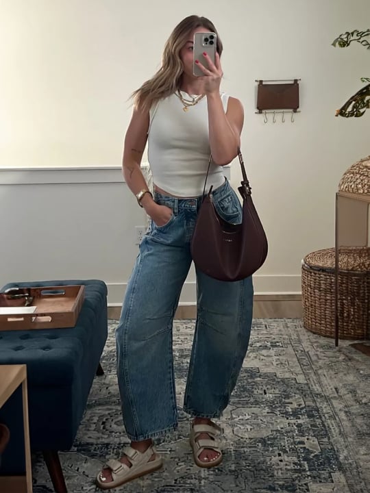 🔥🔥 Lucky You Mid-Rise Barrel Jeans
