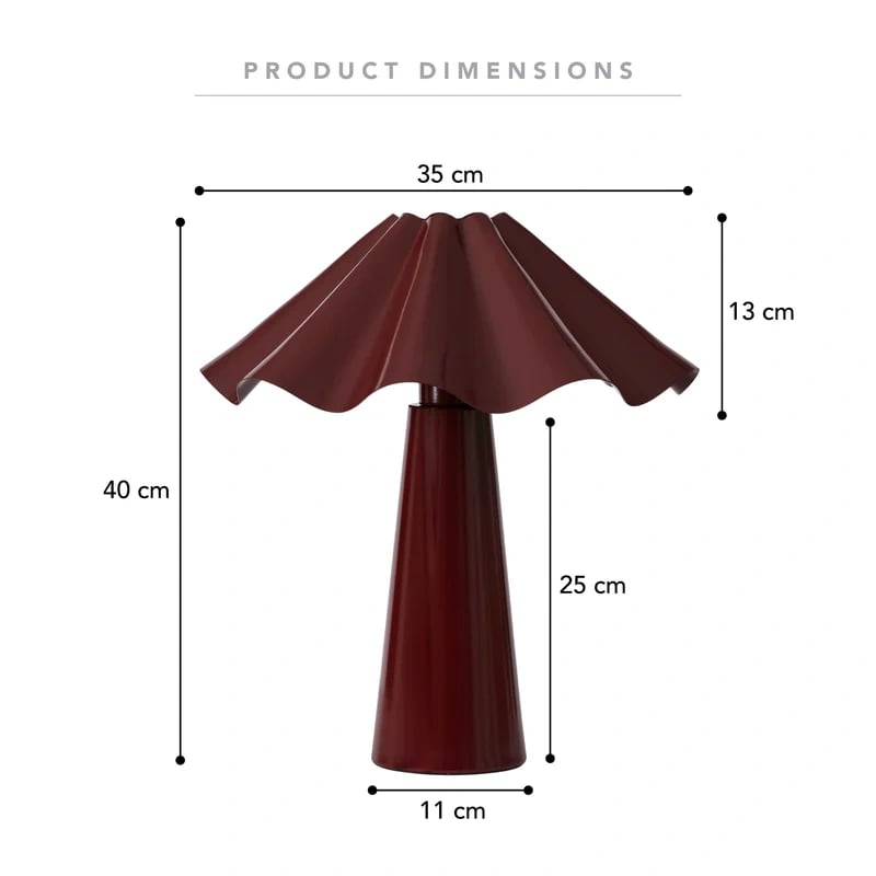 ⚡Black Friday Special Sale⚡Zola Table Lamp Cabernet