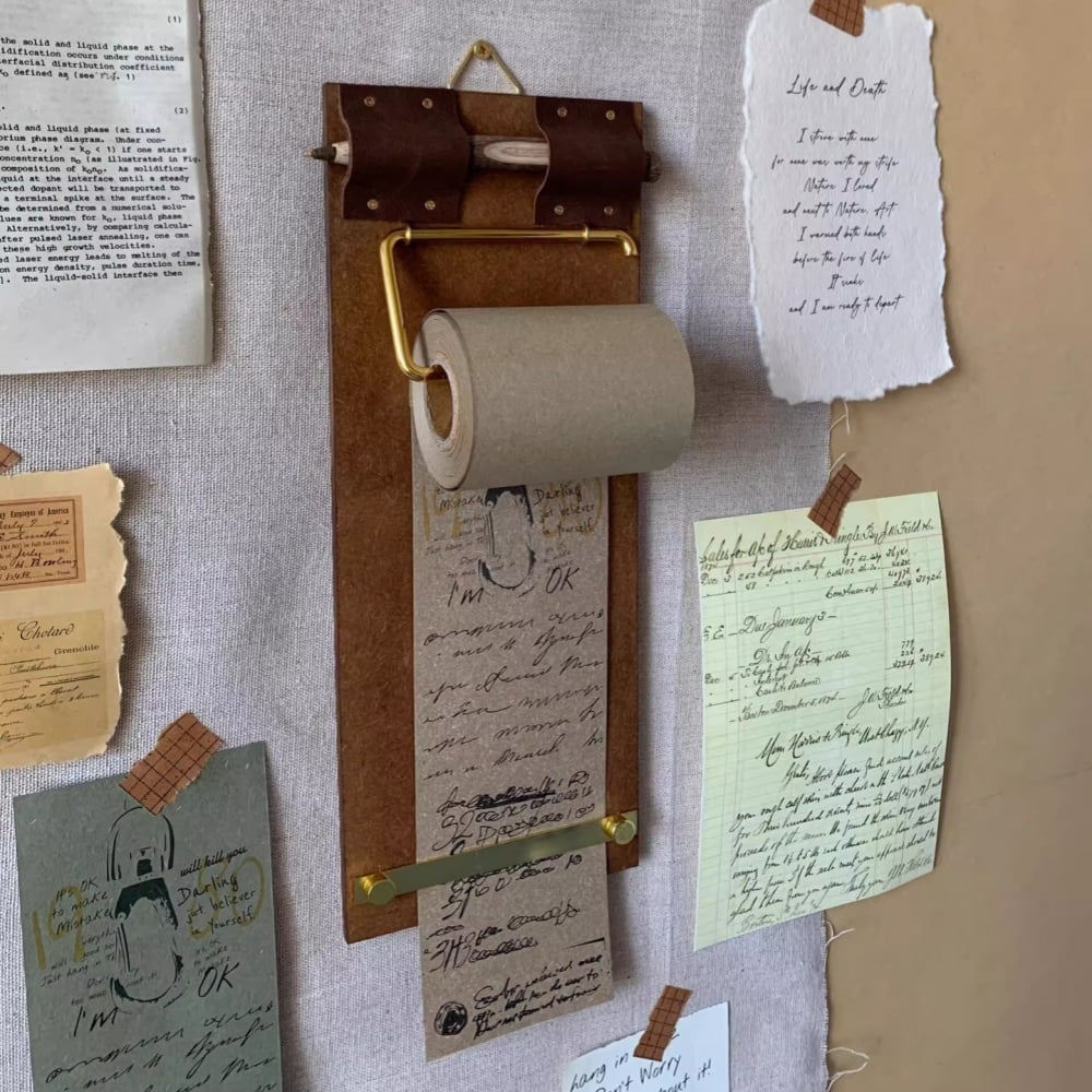 Vintage Clipboard Kraft Notebook