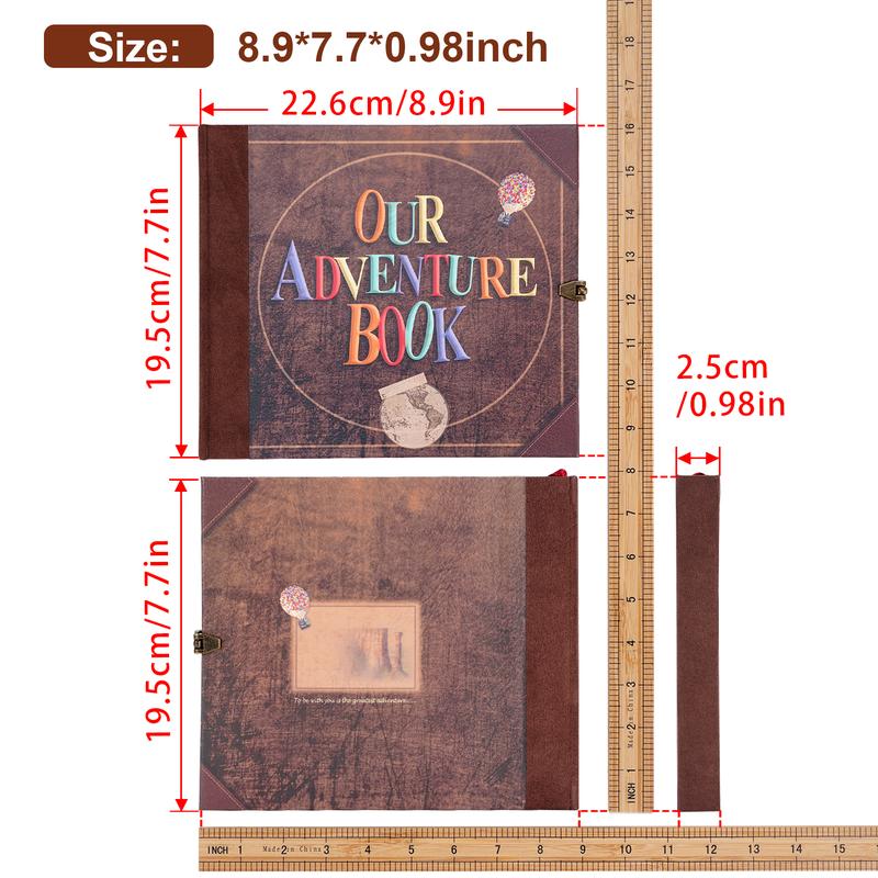 ❤️📚  Retro Style Embossed Letter Cover, Perfect for Travel & Memories