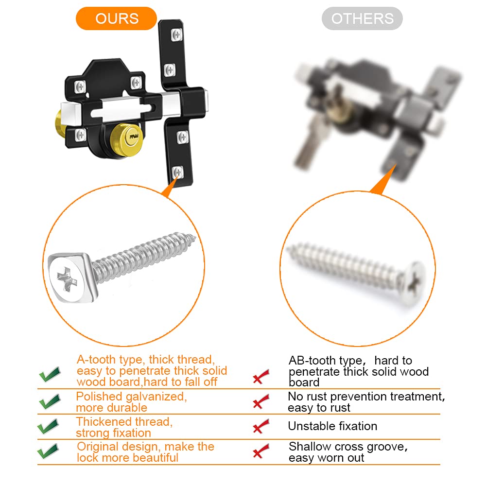 💥Long Throw Gate Lock-The Unbreakable Gate Lock💥