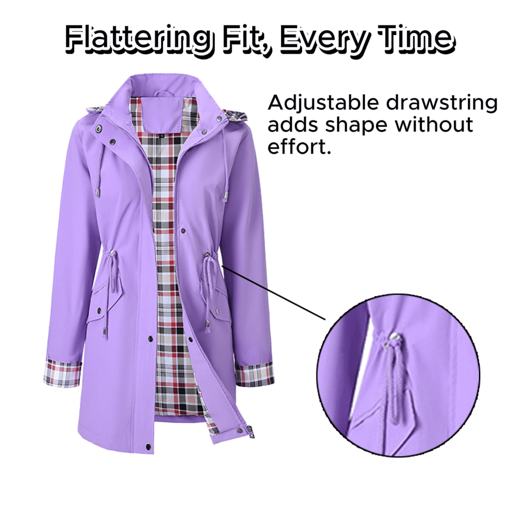 🔥Womens Chic. Lightweight. Waterproof Jacket🍃-Unleash Style and Durability in Any Storm!