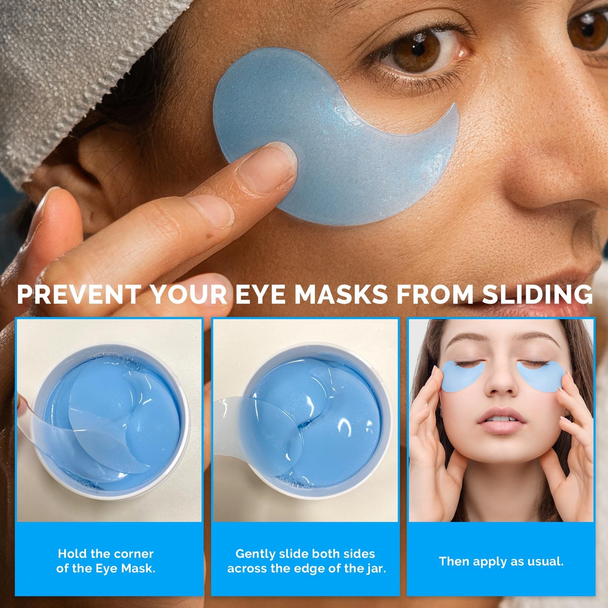 Under Eye Patches for Dark Circles: 60 Pcs Retinol Collagen Eye Gels Mask - Reduce Wrinkles Puffy & Bags