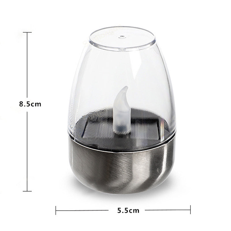 💖Solar Power Tea Lights Outdoor Flameless Flicker IP65 Waterproof Table Lamp LED Candles with Dusk to Dawn Sensor