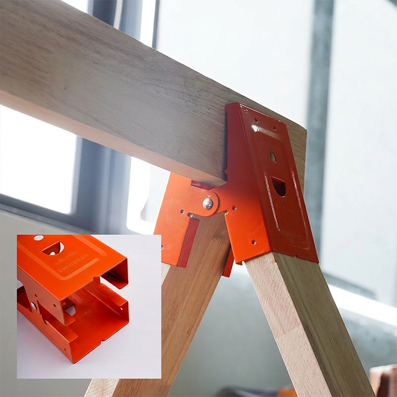 📢📢⏰Heavy-Duty Sawhorse Bracket with Down Clamp
