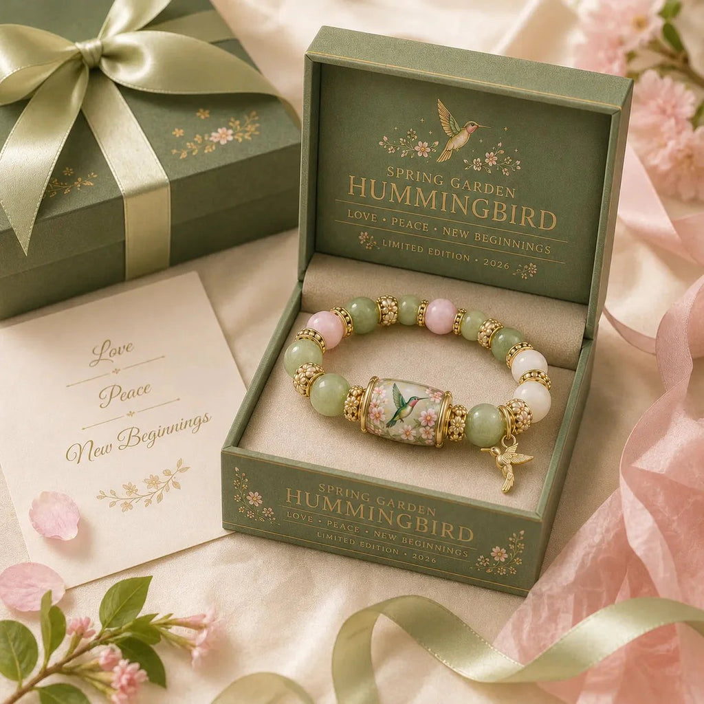 💜Hummingbird Garden Faith Bracelet 🌸