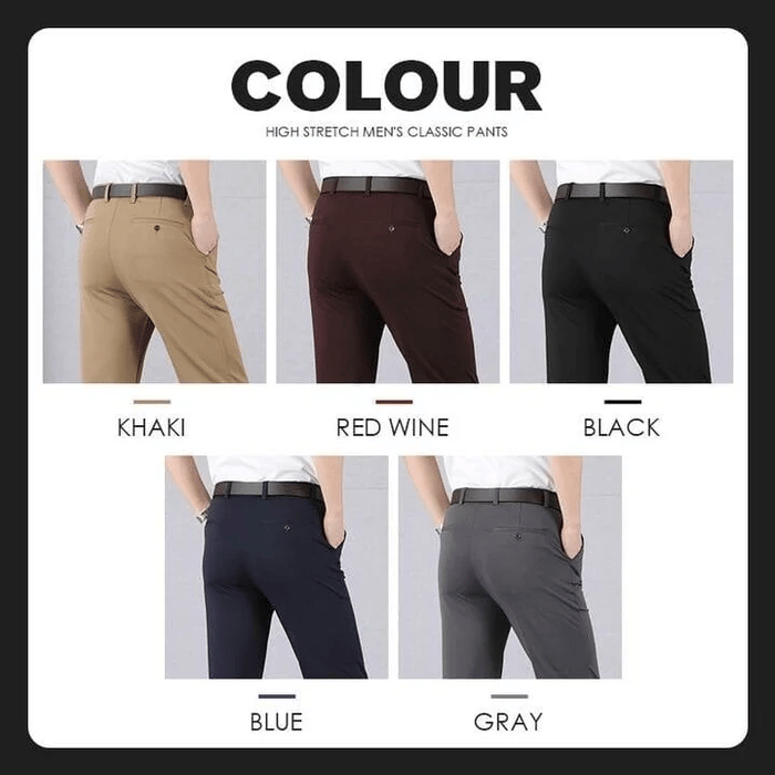 🔥🔥-High Stretch Men's Classic Pants