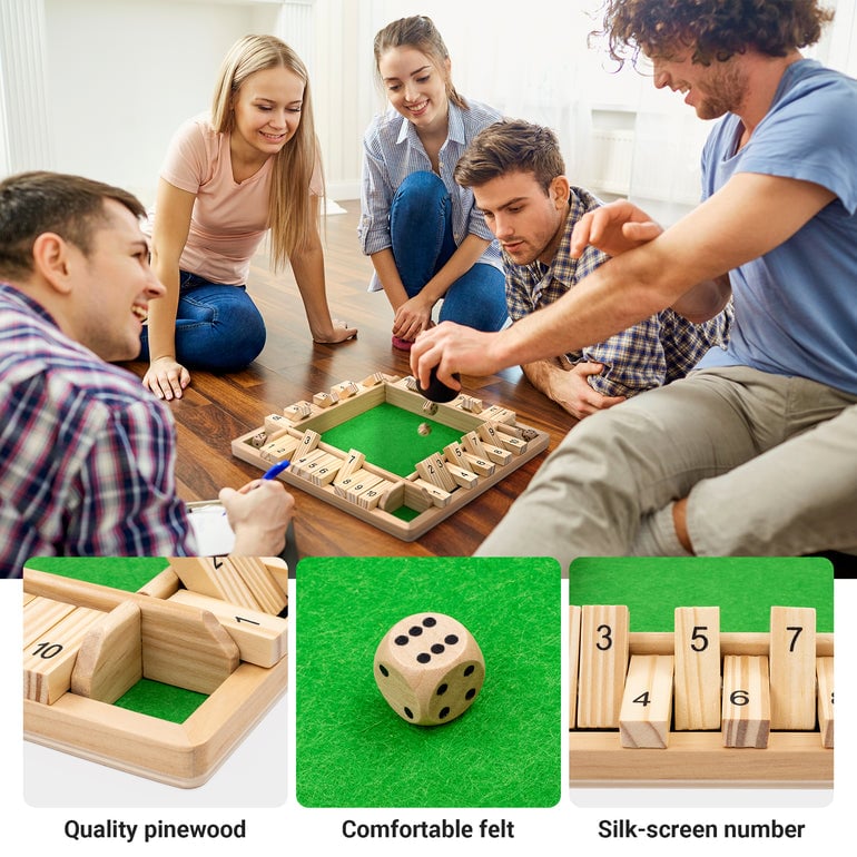 🎉 Best Selling🎁Shut the box-Wooden dice board game