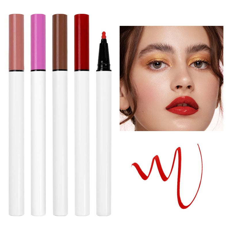 4 Colors Liquid Non-Stick Waterproof Lip Liner