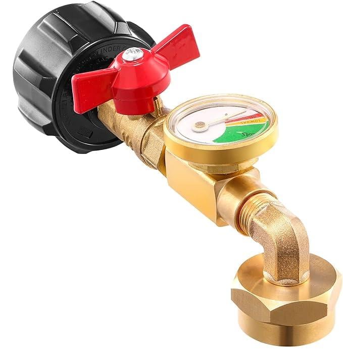 ✨This Week's Special Price💥 Top-Rated Propane Refill Elbow Adapter with Tank Gauge