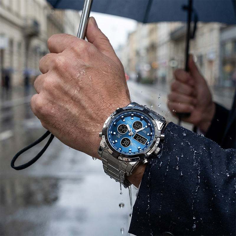 ⌚ Men‘s Military Watch – Analog-Digital Display, Waterproof & Shock-Resistant