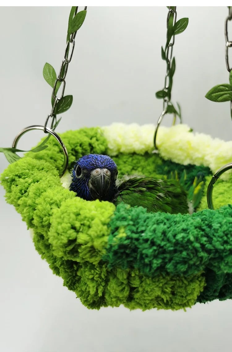 Cozy Jungle Hammock Nest for Birds