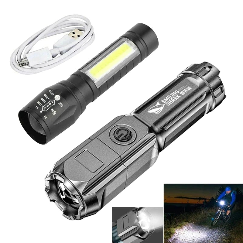 POWERFUL LED FLASHLIGHT W/ZOOM