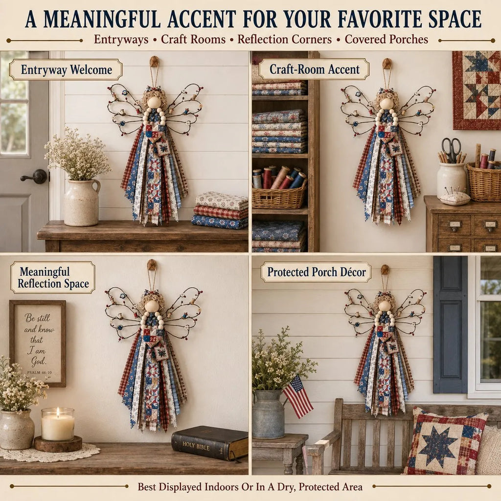 Angel Fabric Hanging DIY Kit - Stitch a Little Blessing That Stays Forever