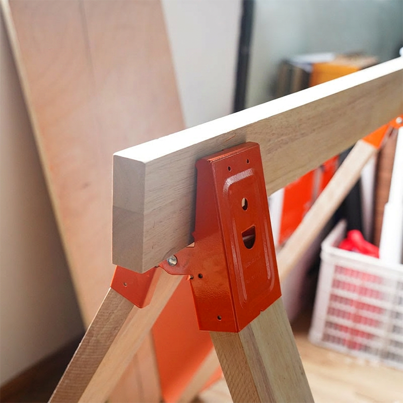 📢📢⏰Heavy-Duty Sawhorse Bracket with Down Clamp
