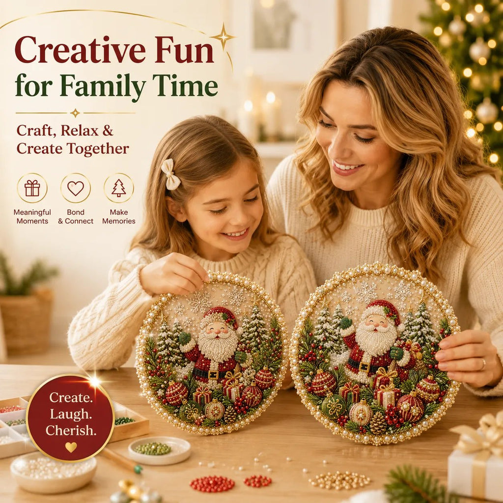 🔥HOT SALE🔥🌸🌻🍂🎄✨ Four Seasons & Holiday Pearl Art Hanging Wreath Kit | Luxury Flocked Canvas with Scratch-Resistant Non-Fading Pearl Beads DIY Handmade Seasonal Decor 💎