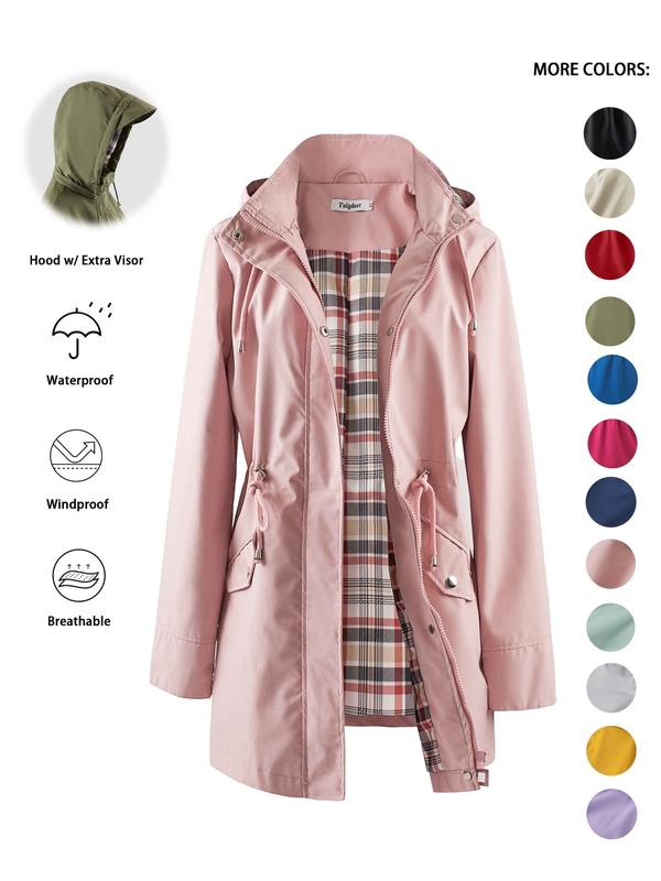 🔥Womens Chic. Lightweight. Waterproof Jacket🍃-Unleash Style and Durability in Any Storm!