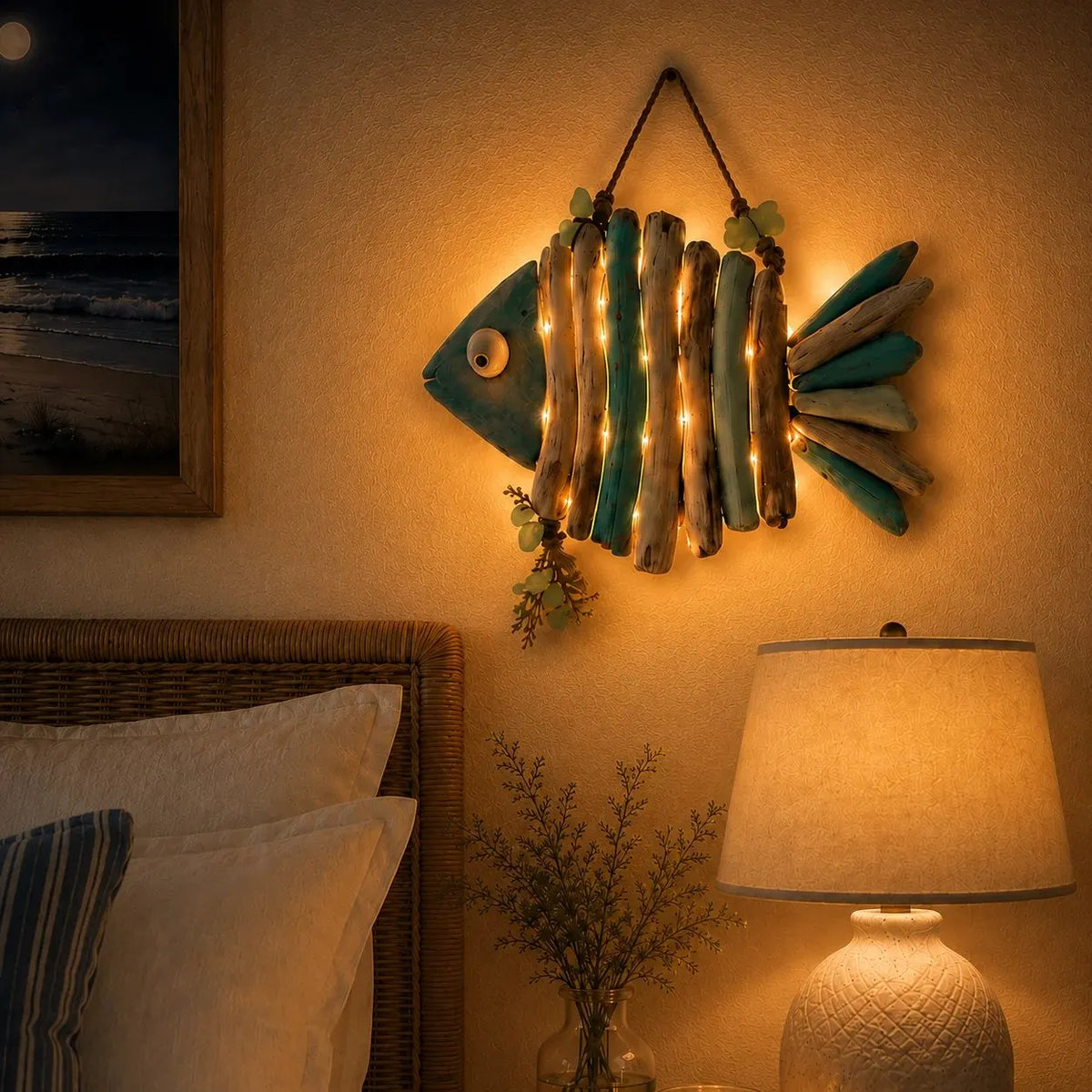🎉Lighted Coastal Fish Wall Decor