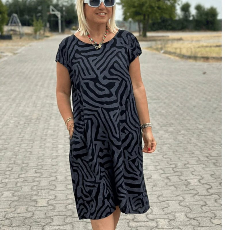 New Boho Vintage Casual Printed Dress