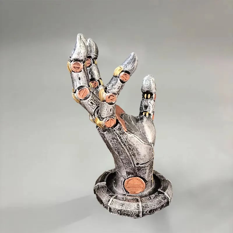 Cyberpunk Mechanical Hand Ornament – Futuristic Style for Your Space!
