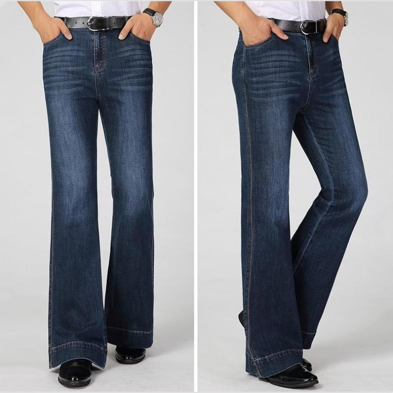 Men's Summer Breathable Mid-Rise Wide-Leg Flared Pants