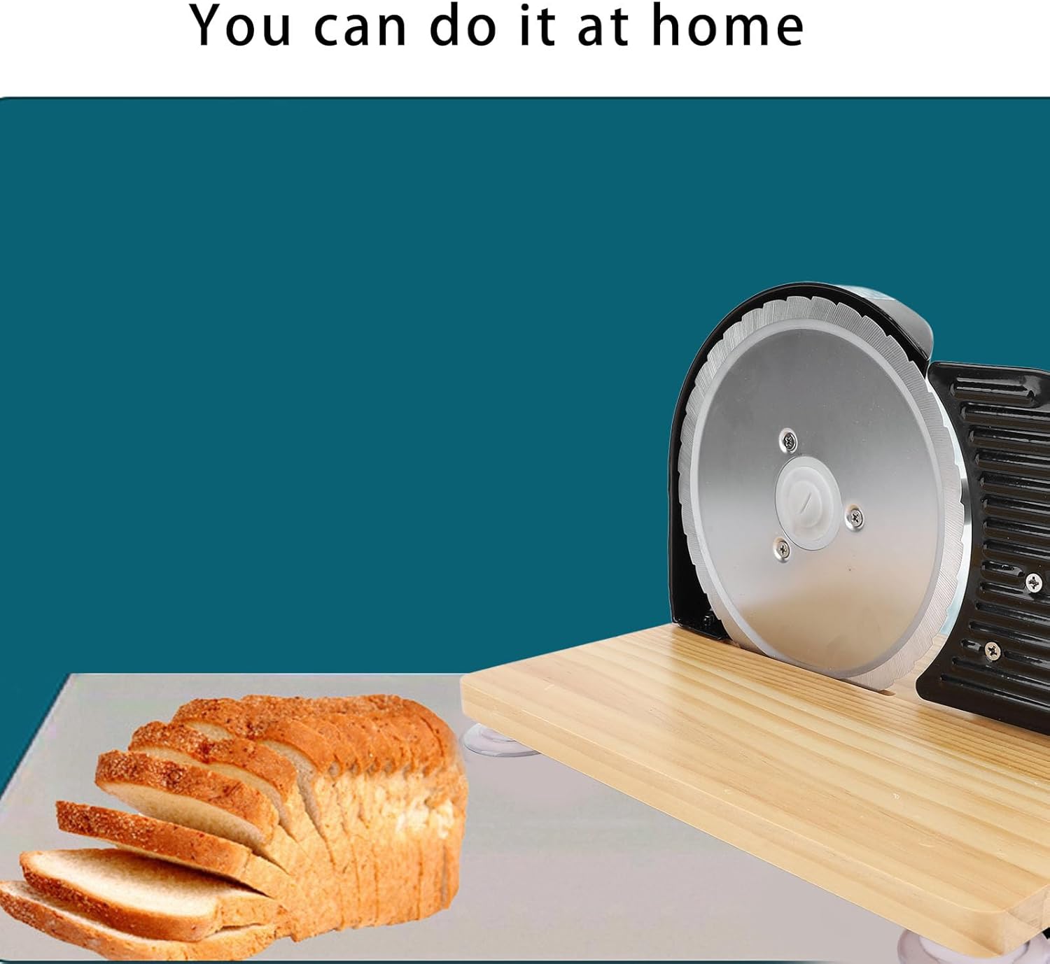 Classic manual bread slicer, 🍞thickness adjustable hand crank home bread slicer