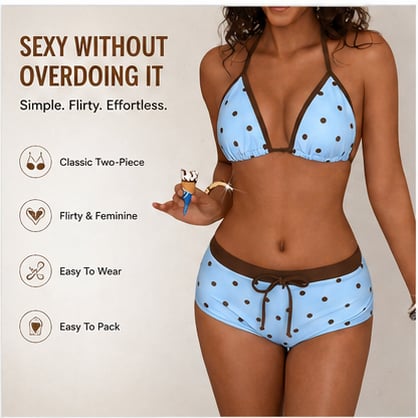 Flirty Polka Dot Bikini Set For Sunny Summer Confidence