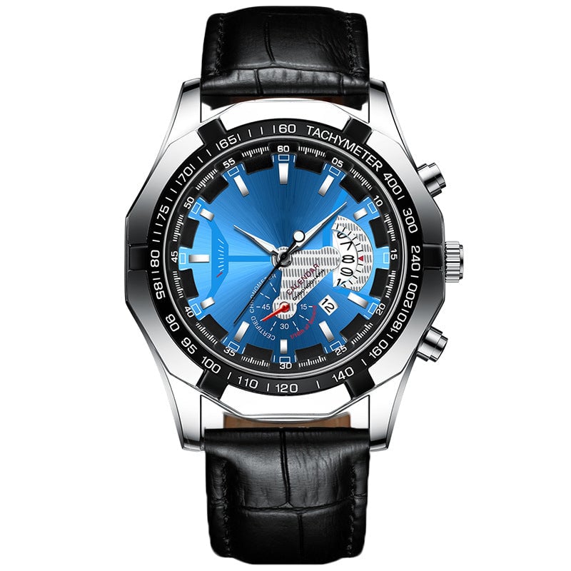⌚47 mm multifunctional quartz watch for men✨