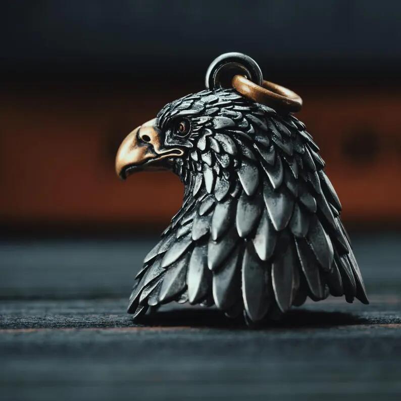 Handcrafted HD Eagle Bell -Eagle Bronze Motorcycle Bell