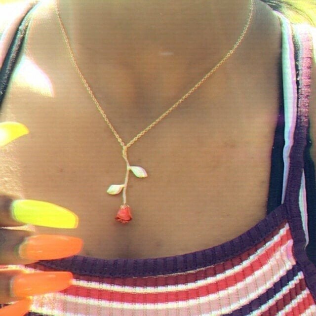 Red Rose Series Jewelry—Earrings & Necklaces