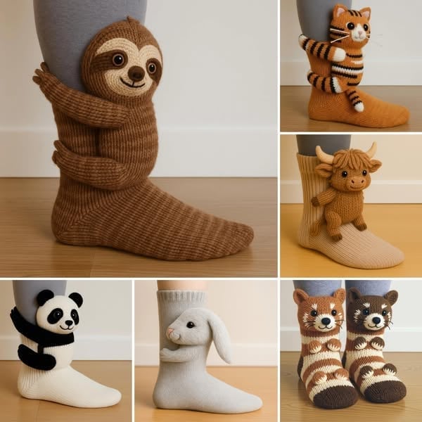 🔥HOT SALE🦥3D Animal Socks