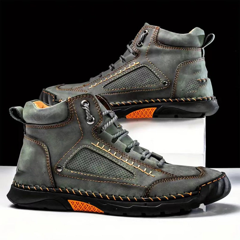 💥Stylish Hand-Stitched Flat Sole Men's Boots💥Ultimate comfort💥