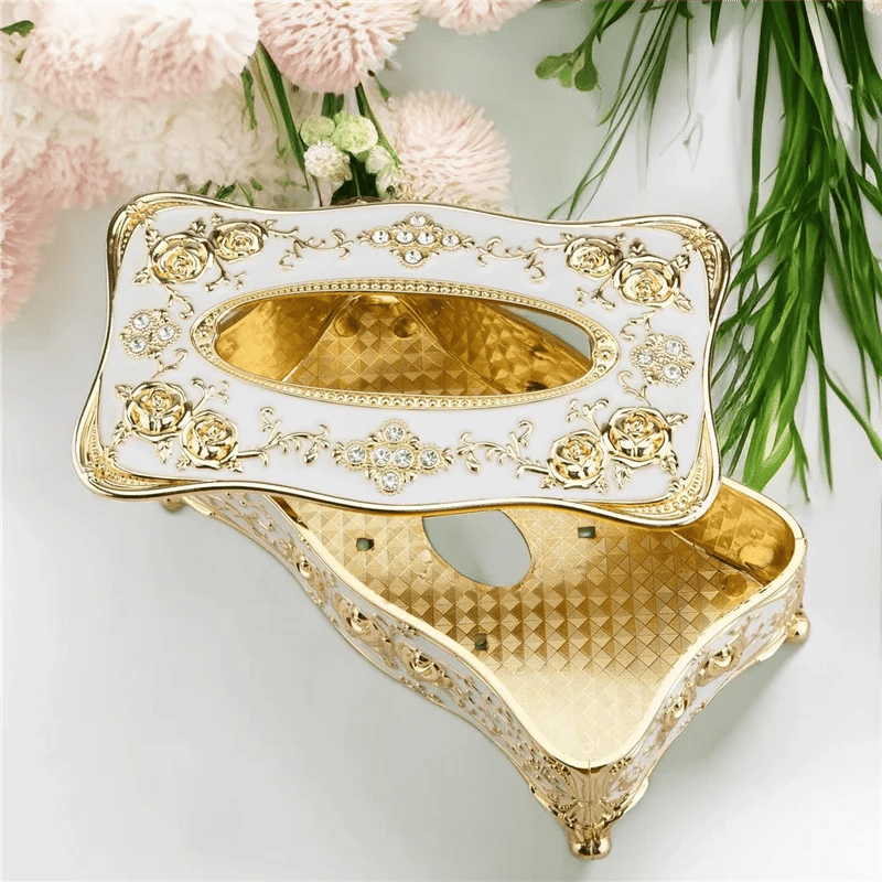 🎁European style tissue box creative acrylic retro living room kitchen