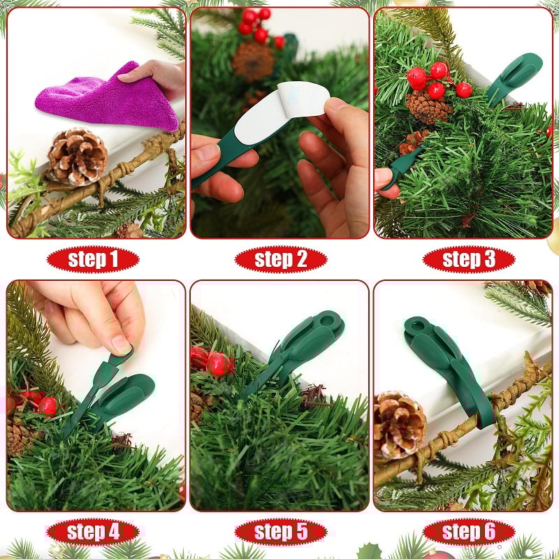 🎄Wall Mounted Punch-free Adhesive Removable Cord Holder Organizer
