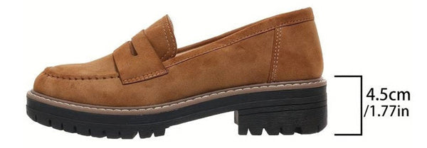 🌿Women's Comfortable Chunky Slip On Platform Loafers