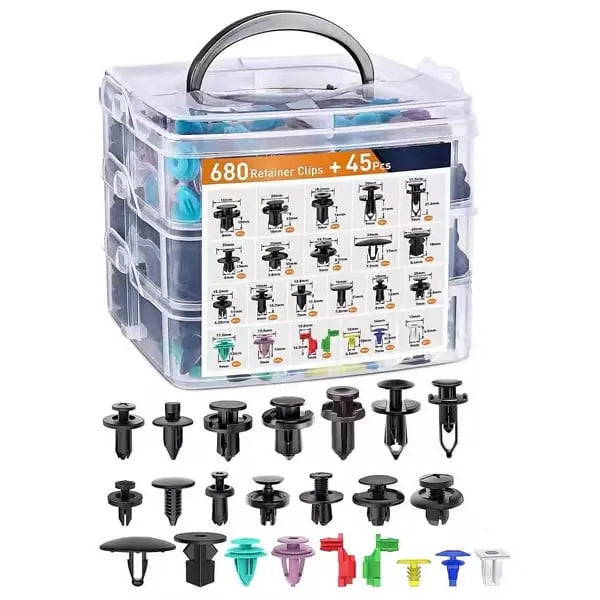 680Pcs Car Retainer Clips & Fastener Remover