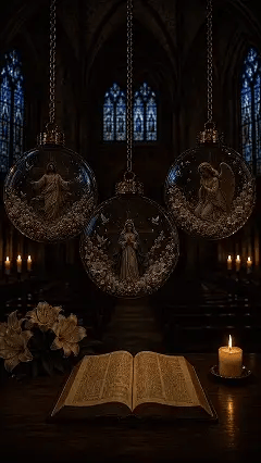 🔥HOT SALE🔥✝️ Illuminated 3D Christian Faith Ornament Collection | Clear Globe with Sacred Figures, Warm Golden Glow & 8 Meaningful Designs ✨