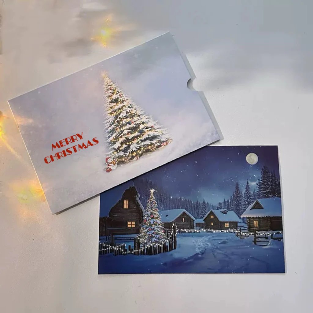 Temperature-controlled Color-changing Christmas Card