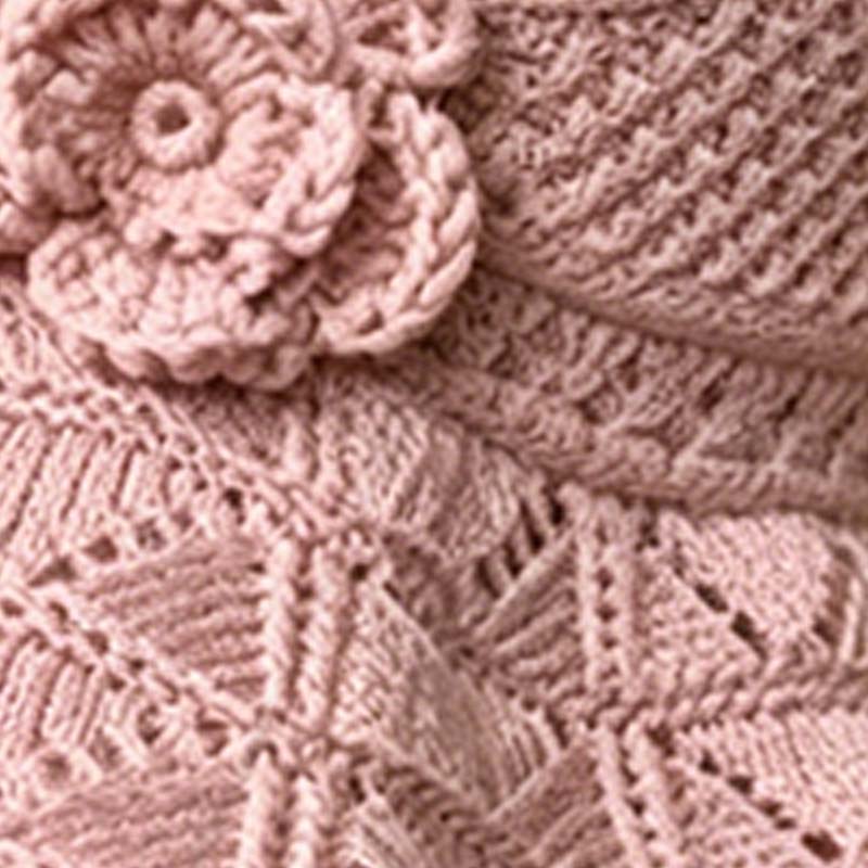 🔥Women's Crochet Bucket Hat with Flower Accent