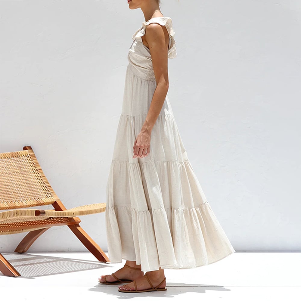 Elegant Maxi Dress With Ruffles