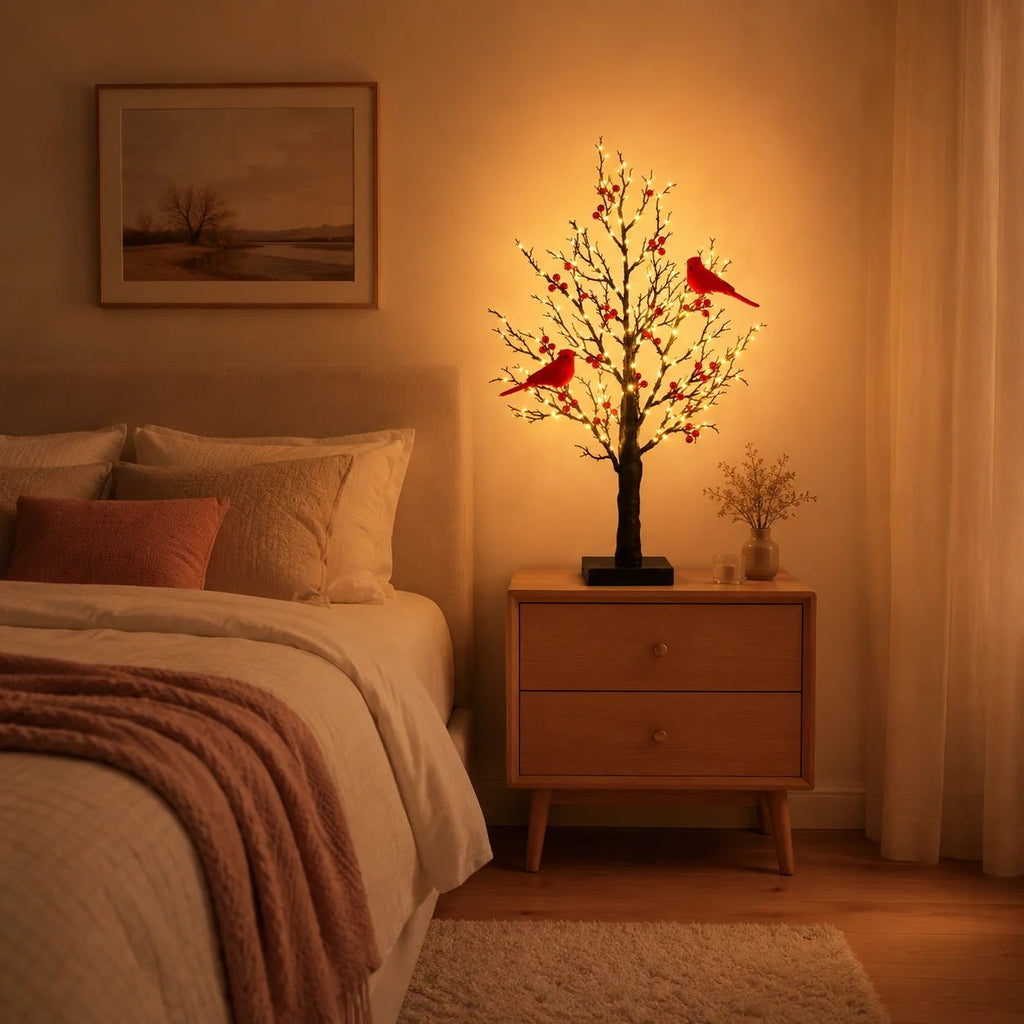 🔥HOT SALE🔥 ✨ 2026 Vintage Glowing Cardinal Tree