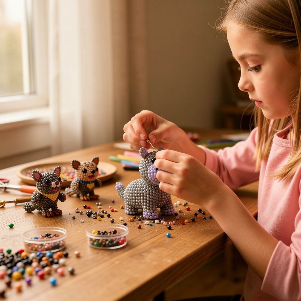 Tiny 3D Beaded Animal DIY Kit