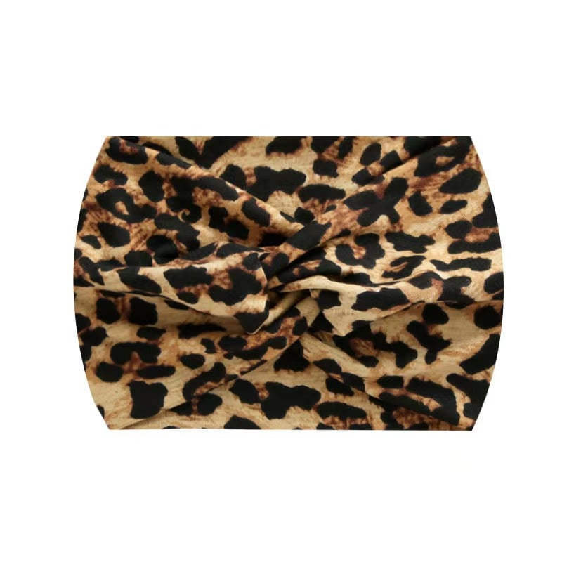 Wide headband with Boho Paisley print